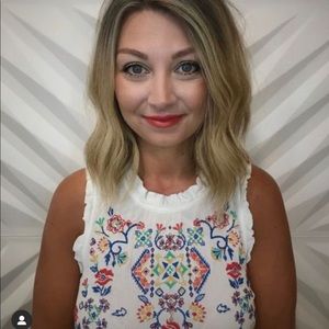 Embroidered Linen Top